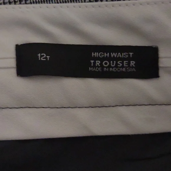 LOFT | Plaid High Waist Trousers - Picture 3 of 5